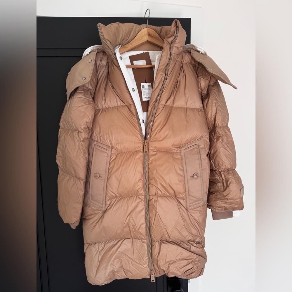 Burberry Tan Puffer Coat